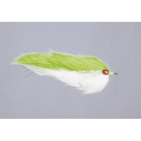 Chartreuse White Double Bunny