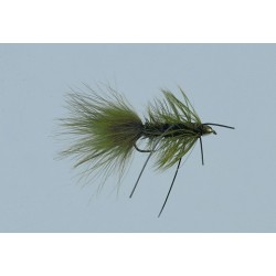 Conehead Olive Rubber Leg Bugger Weighted