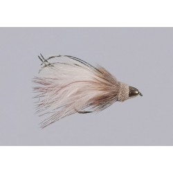 Conehead White Marabou Muddler Weighted