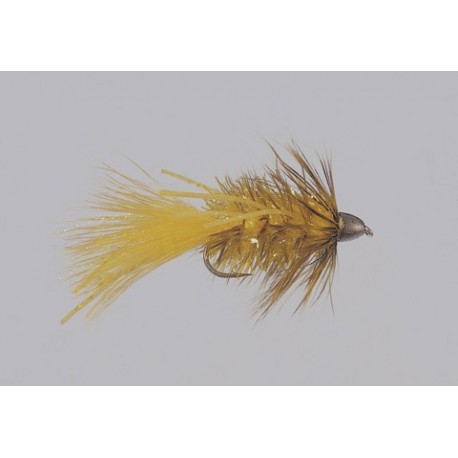 Conehead Yellow Krystal Bugger Tng Weighted