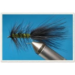 Olive Black Hacle Woolybugger