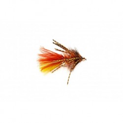 Rubber Leg Bugger Brown & Yellow (Tungsten Bead Head)