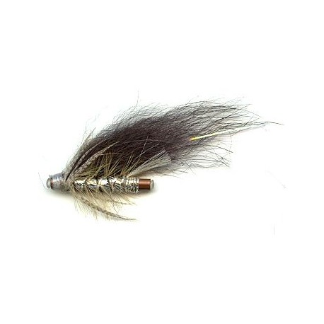 Norwegian Silver and Grey Tube Fly