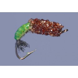 Kuchelmeisters Peeking Cased Caddis Green Dark