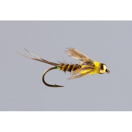 Ingersolls Beadhead Yellow Steely Stone Weighted