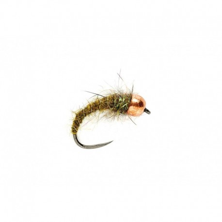 Olive Grub (Tungsten Bead Head) Barbless