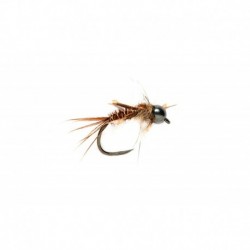 Pheasant Tail Czech Black (Tungsten Bead Head) Barbless
