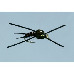 Rubber Grub Olive Barbless