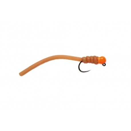 Squirminator Hot Head Jig Tan Barbless