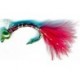D Glass Epoxy Bead Head Nymph Bloodworm Marabou