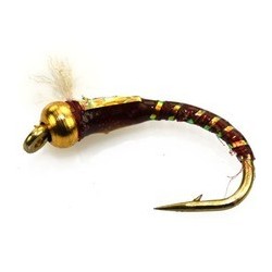 D Glass Epoxy Bead Head Nymph Claret