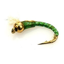 D Glass Epoxy Bead Head Nymph Light Green