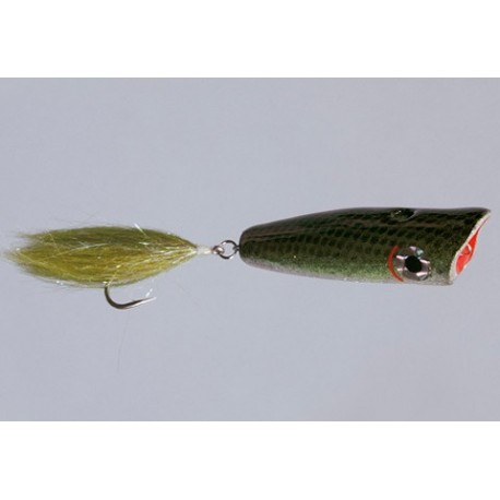 Cb Olive Silver Bubble Head Minnow a Cw