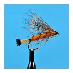 Palmered Caddis Orange