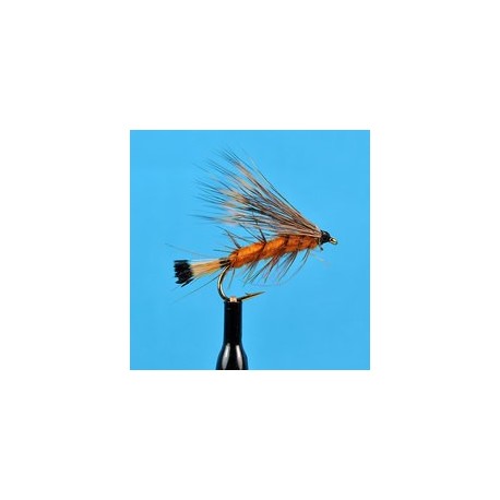 Palmered Caddis Orange