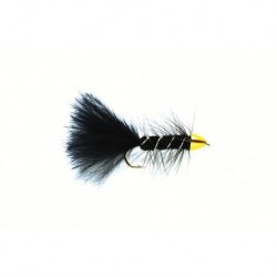 Golden Bullet Woolly Bugger Black