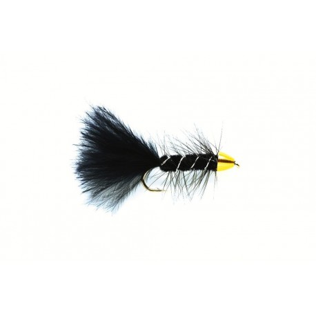 Golden Bullet Woolly Bugger Black