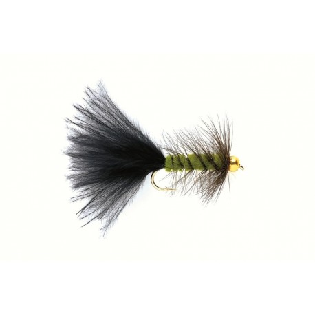 Woolly Bugger Olive & Green (Gold Nugget)