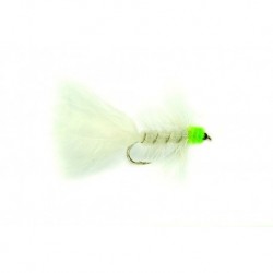 Woolly Bugger White & Green
