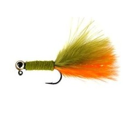 Olive Orange Wooly Jig