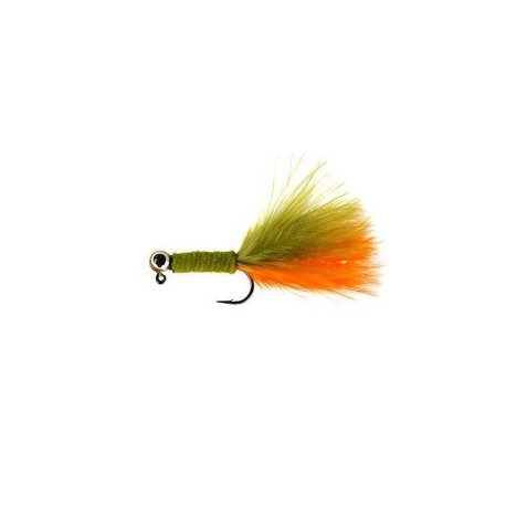 Olive Orange Wooly Jig
