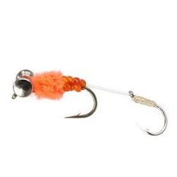 Orange Double Eyed Tandem Jig