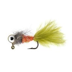Orange Wooly Olive Eyed Jig