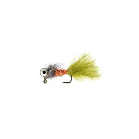 Orange Wooly Olive Eyed Jig