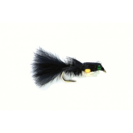Black Marabou Damsel (Gold Nugget)