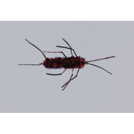 Black Burnt Orange Knotted Flexi Stone Weighted