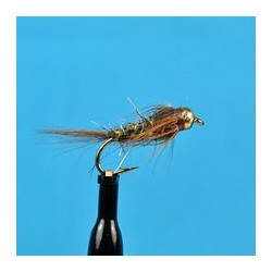 Bead Head March Brown Soft Hackle Olive