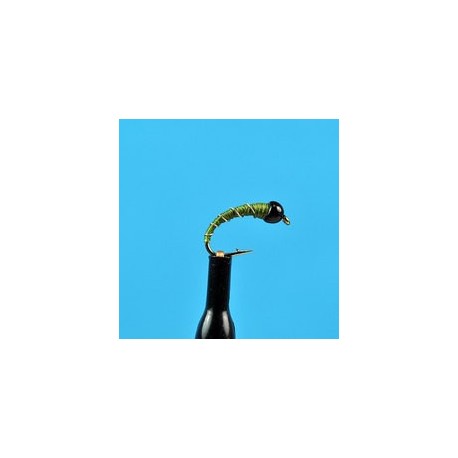 Bead Head Midge Olive Silver