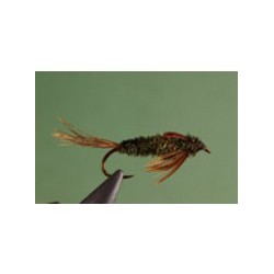 Dark Peacock Biot Stone Bead Head