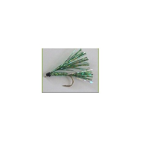 green and silver sparkler