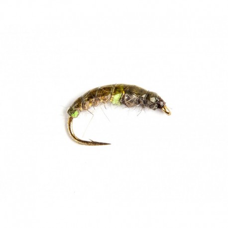 Green Pea Czech Mate Tungsten Bead