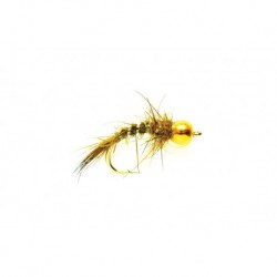 Hares Ear Natural Gold (Nugget) Barbless