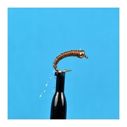 Bead Head Zebra Midge Brown