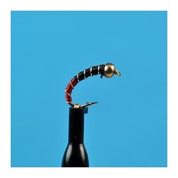 Bead Head Zebra Midge Red Black