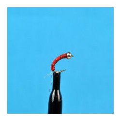 Bead Head Zebra Midge Red