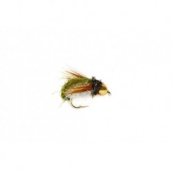 Jan's Pearl Caddis Pupa Olive