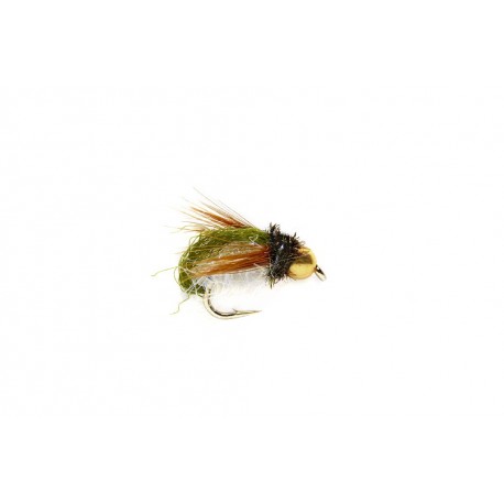 Jan's Pearl Caddis Pupa Olive