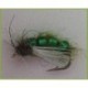 Larva Glass Bead Green