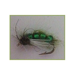 Larva Glass Bead Green