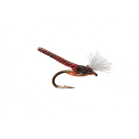 Nicklos HMG Midge Pupa Red