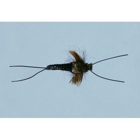 Rainys Stretch Flex Black Stonefly Nymph Weighted
