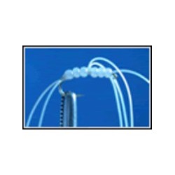 White Apps Beaded Bloodworm