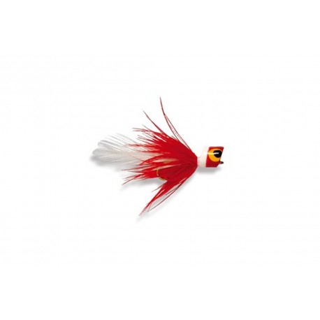 Bluegill Bug Popper Red & White