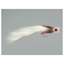 White Fritz Zonker Weight Sinking