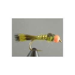 Bh Fire Bead Bead Hares Ear Olive