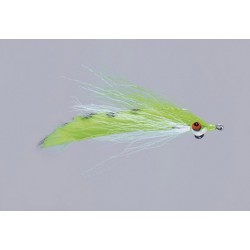 Clousers Chart White Barred Fur Strip Minnow